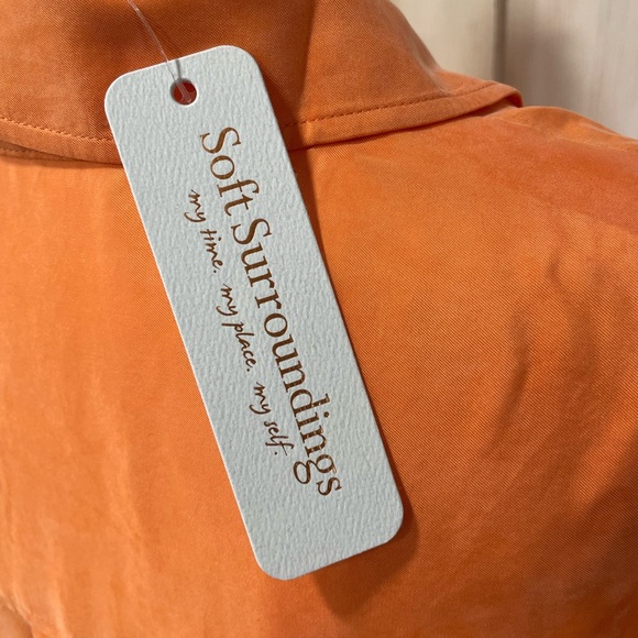 Soft Surroundings Lianas Shirt in Nectarine - Picture 2 of 6